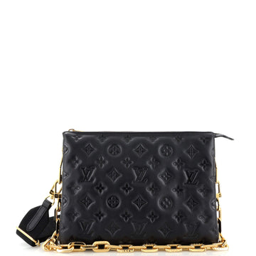 Coussin Bag Monogram Embossed Lambskin PM