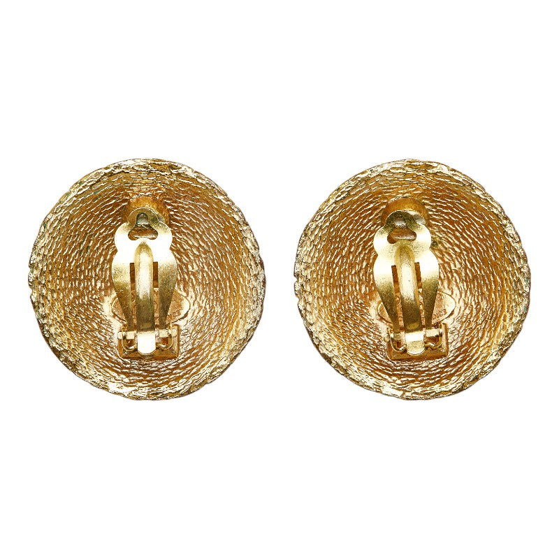 Chanel  Wrapped Decacoco Cocono mark Rage Earring Gold  Ladies CHANEL