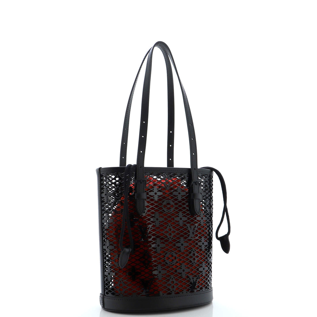 Bucket Bag Monogram Lace Leather PM
