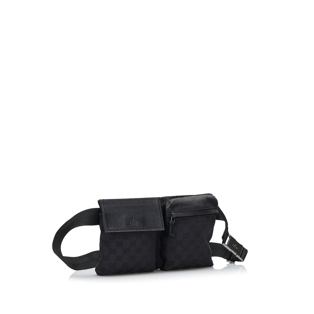 Gucci GG Double cket Canvas Belt Bag ()