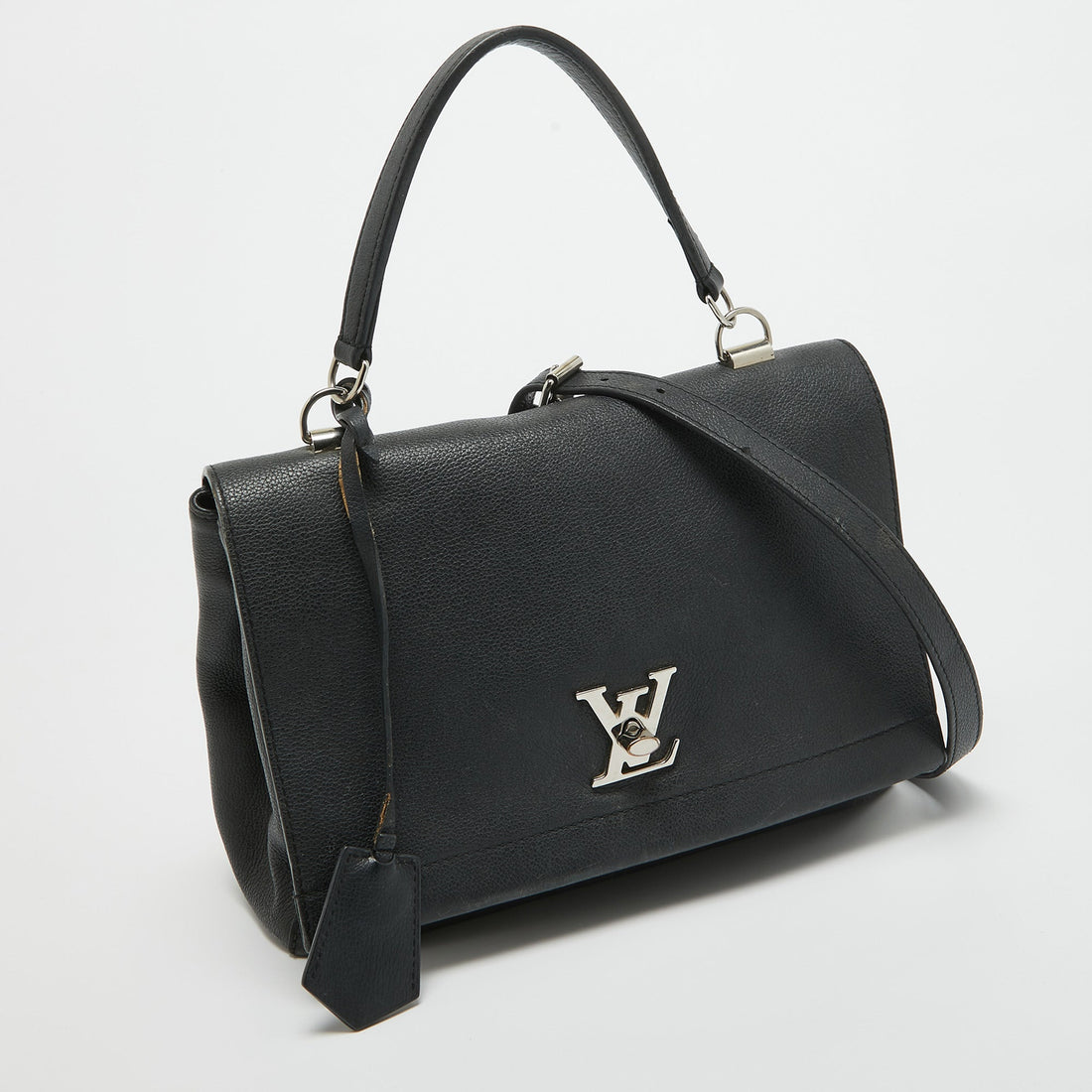 Louis Vuitton Black Leather Lockme Ii Bag