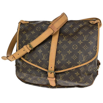 Louis Vuitton Saumur 35  Canvas Shoulder Bag