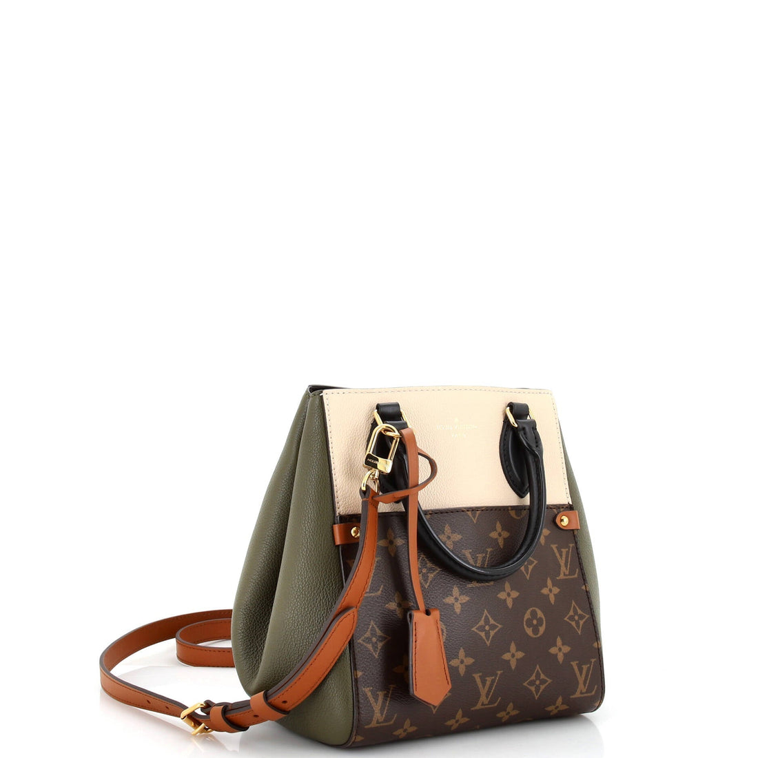Fold Tote Monogram Canvas and Leather PM