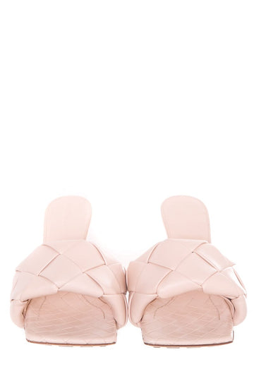 Bottega Veneta Sand Intrecciato Woven Heels SZ 39