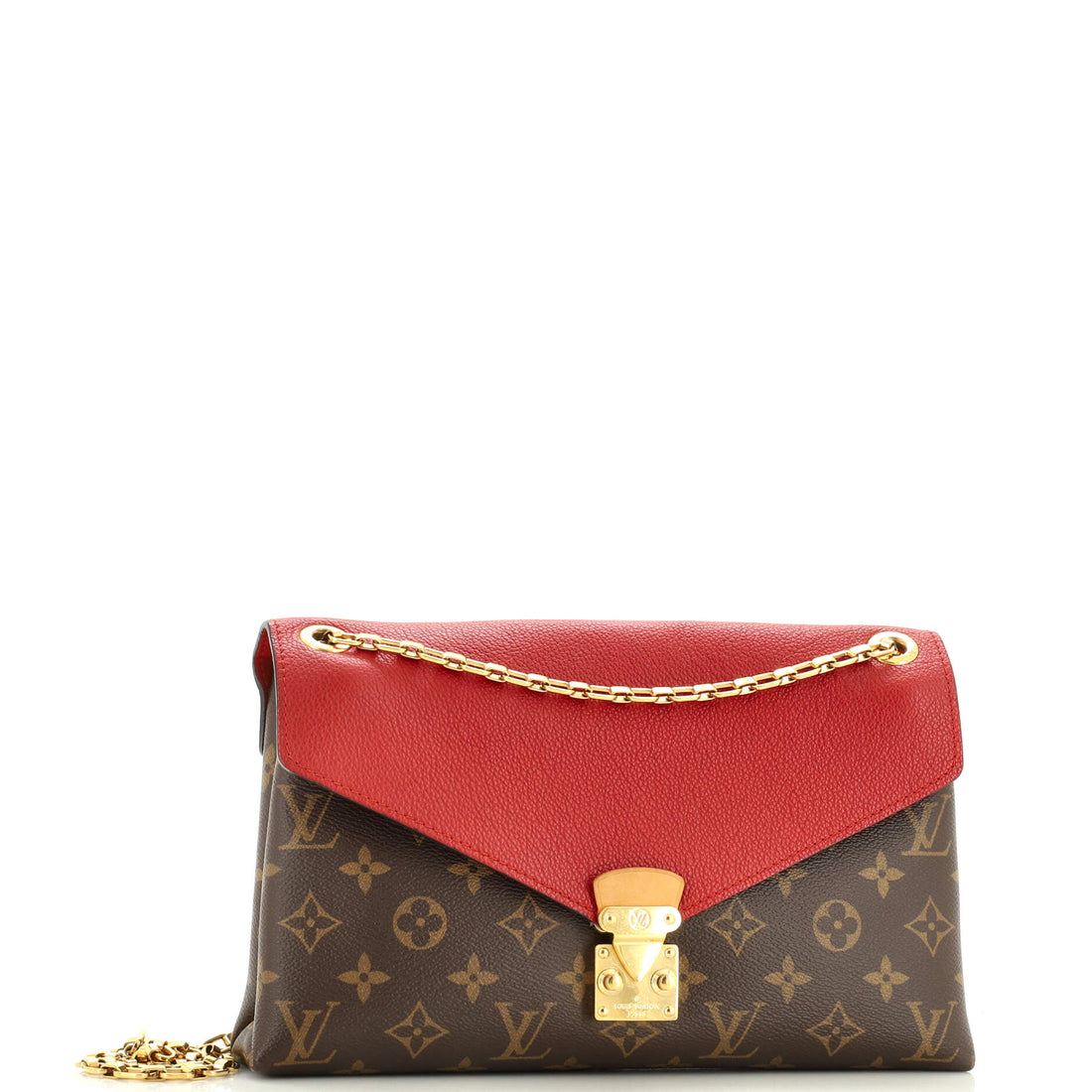 Pallas Chain Shoulder Bag Monogram Canvas and Calfskin
