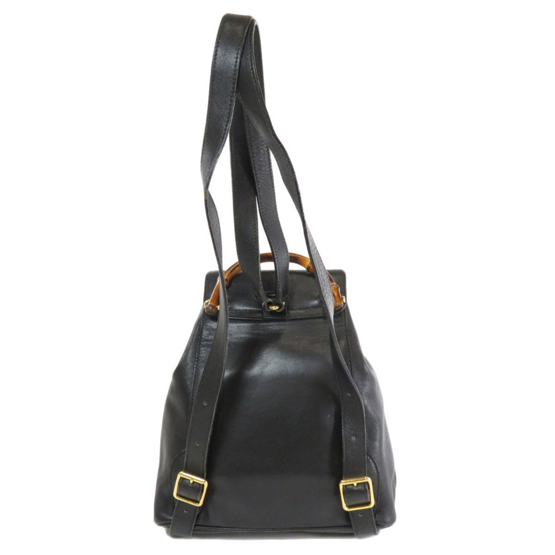Gucci 003 3444 Bamboo Backpack Daypack Leather Ladies