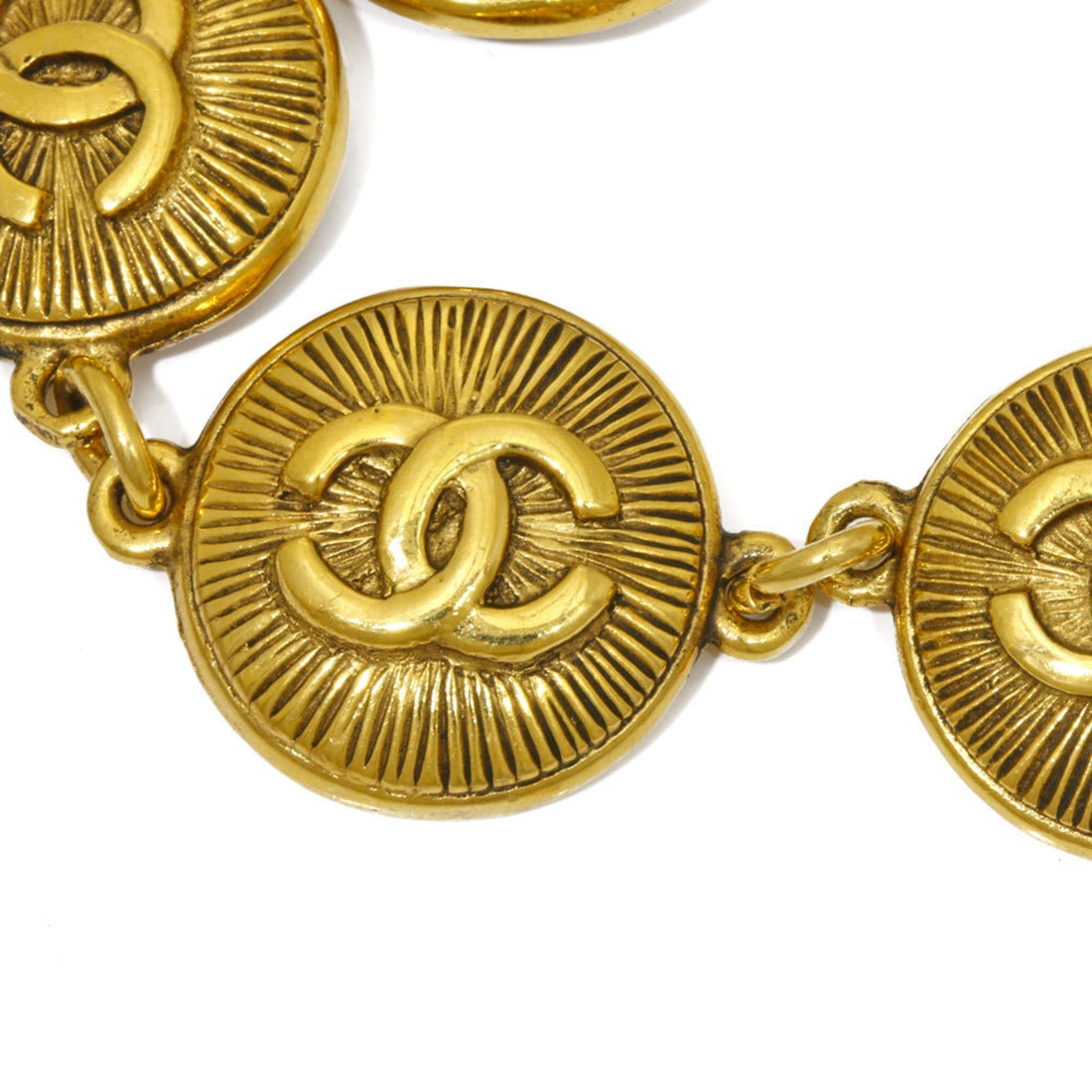 Chanel Bracelet Coco Mark Charm Gold Ladies Metal Accessory