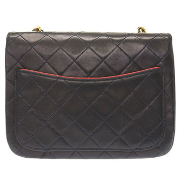 Chanel matelasse lambskin navy (6 digits) gold chain shoulder bag coco mark turnlock blue