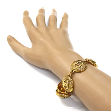 Chanel Bracelet Coco Mark Charm Gold Ladies Metal Accessory