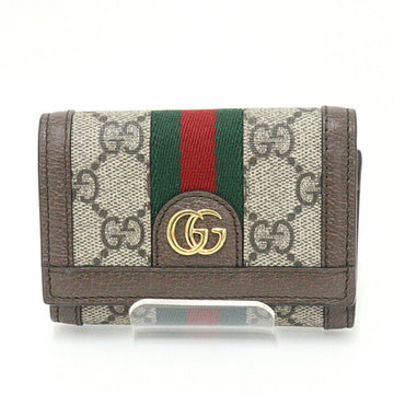 Gucci Ophidia Bifold GG Supreme Beige/Ebony/Brown/Green/Red Double G Web Stripe 644334  Wallet
