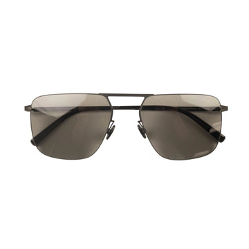REINE OLGA Black Olga Masao Square Wire Sunglasses