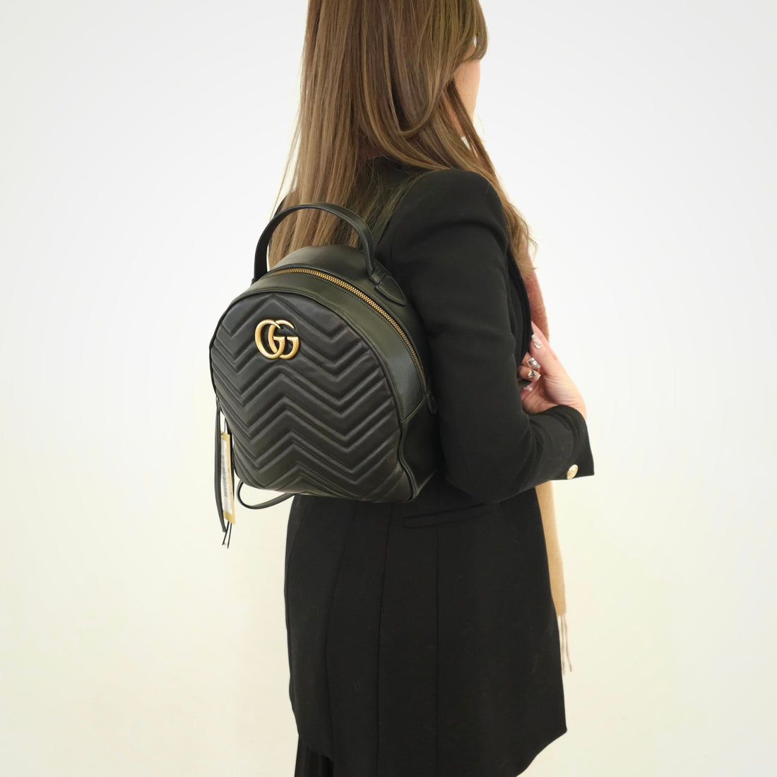 Gucci GG Marmont Leather Backpack TWS