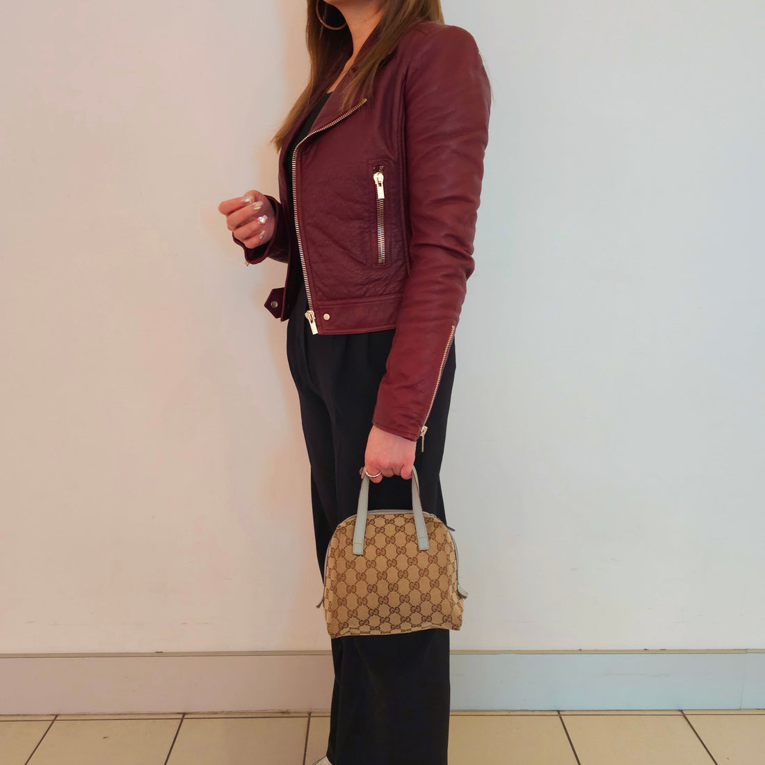 Gucci Monogram Mini Hand Bag TWS