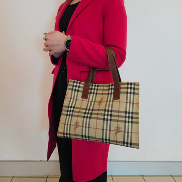 Burberry London Plaid Hand Bag TWS