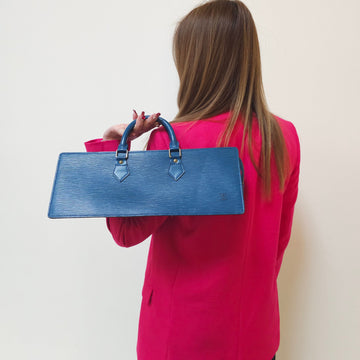 Louis Vuitton Blue Triangle HandBag TWS