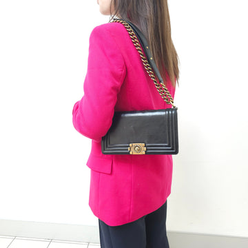 Chanel Black Lambskin Medium LeBoy Flap bag TWS