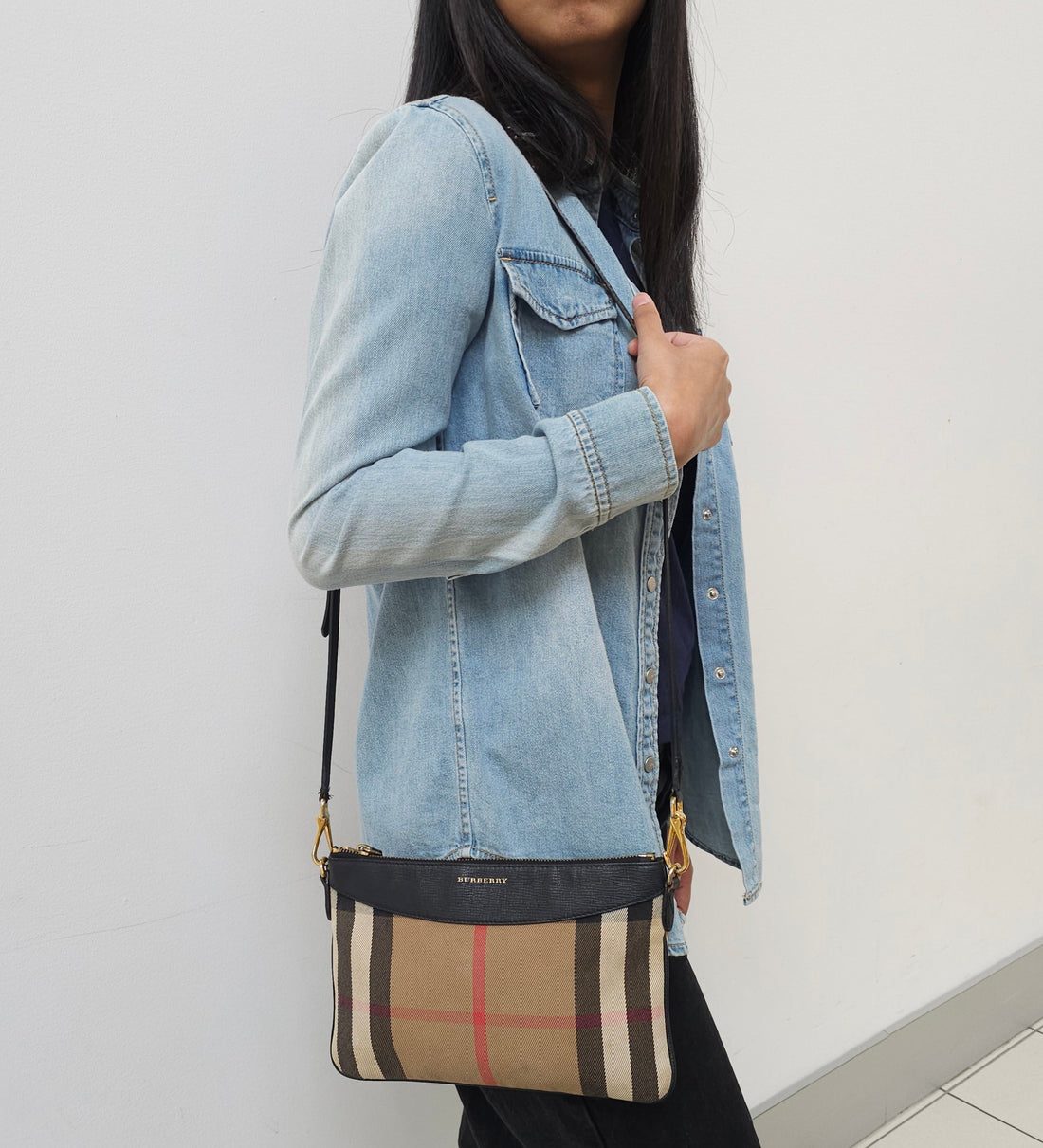 Burberry Ho Check Peyton Crossbody Bag TWS