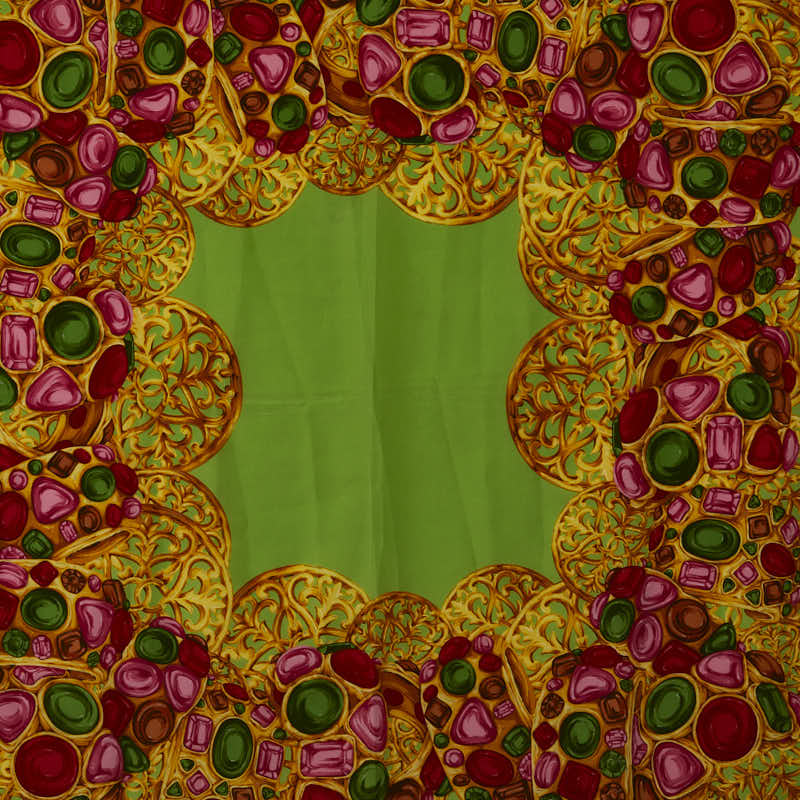 Chanel Jewelry Motif carf Green Multicolor Silk   Chanel (Ginestapo, )