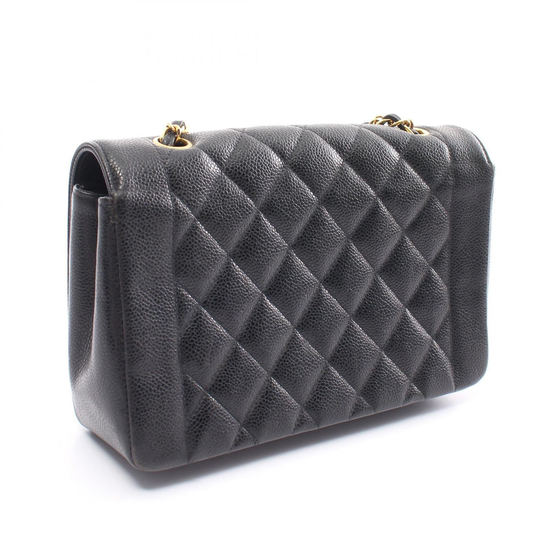 Top Quality Chanel Caviar Skin Diana Flap Shoulder Bag