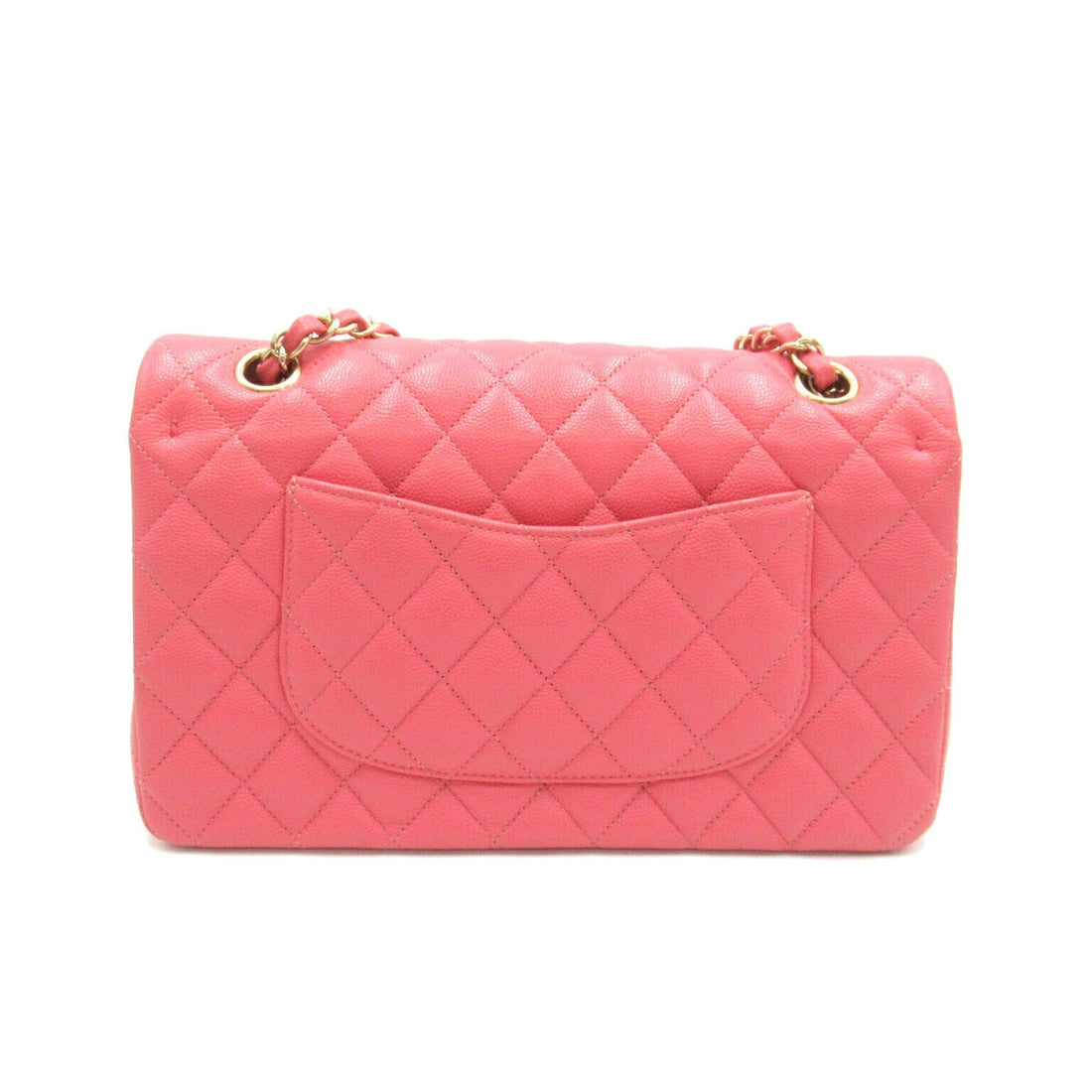 Chanel Caviar Skin Double Flap Shoulder Bag Pink