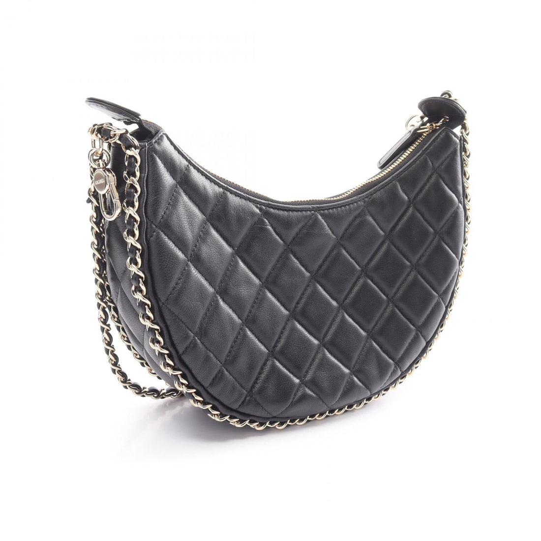 Top Quality Chanel Matelasse Small Hobo Shoulder Bag Black