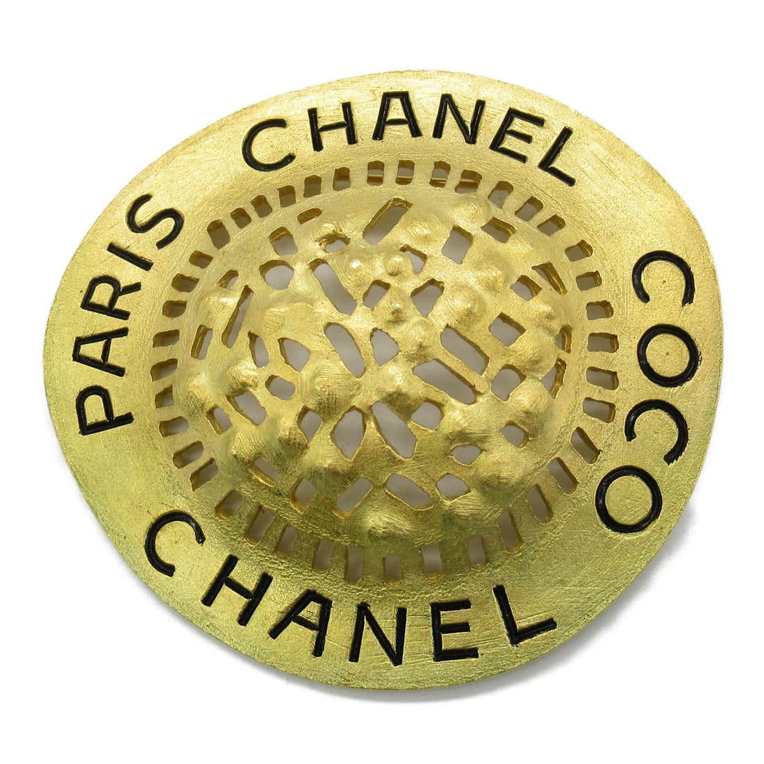 Chanel Gold Plated Brooch