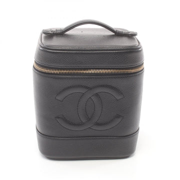 Top Quality Chanel Caviar Skin Coco Mark Handbag Black