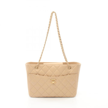 Chanel Lambskin Matelasse Small Tote Bag
