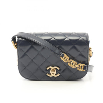 Chanel Leather Suede Shoulder Bag