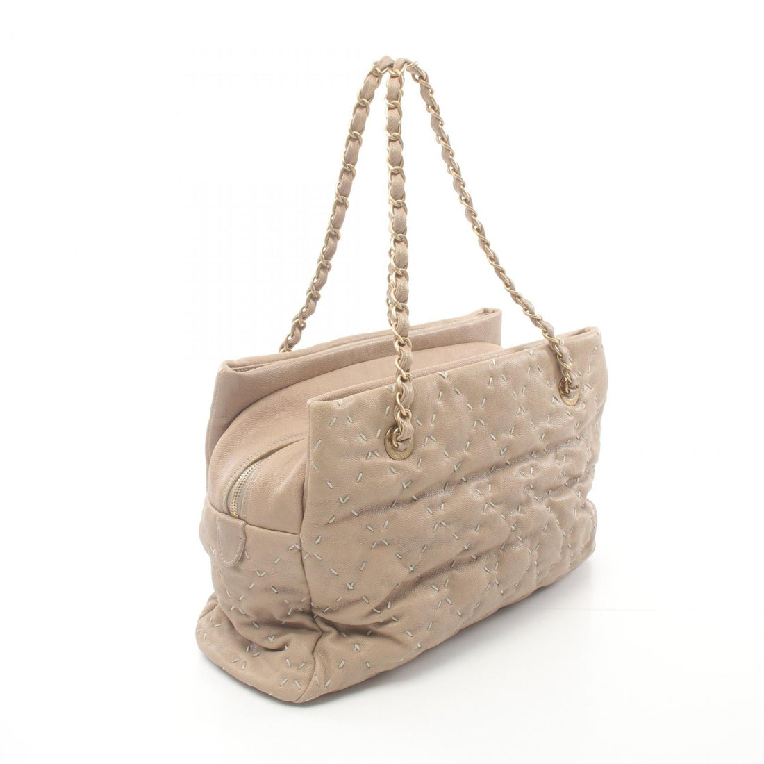 Chanel Leather Wild Stitch Shoulder Bag