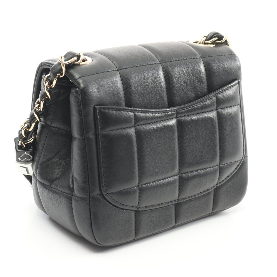 Chanel Lambskin Mini Flap Shoulder Bag Black