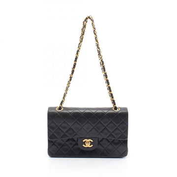 Top Quality Chanel Lambskin Matelasse W Flap Shoulder Bag