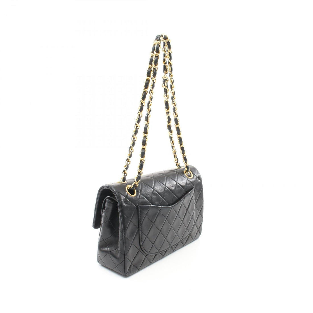 Chanel Lambskin Matelasse W Flap Shoulder Bag