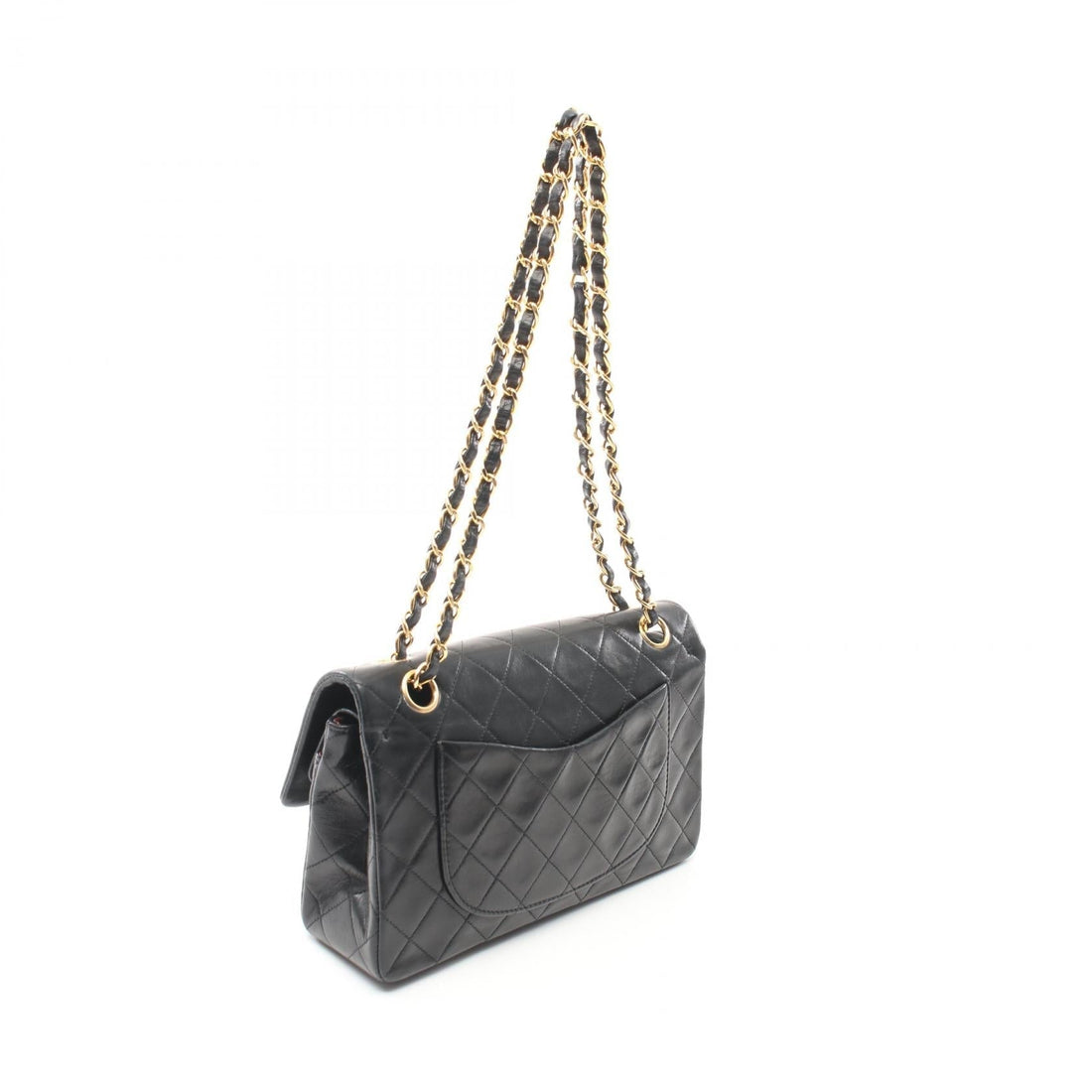 Chanel Lambskin Matelasse W Flap Shoulder Bag