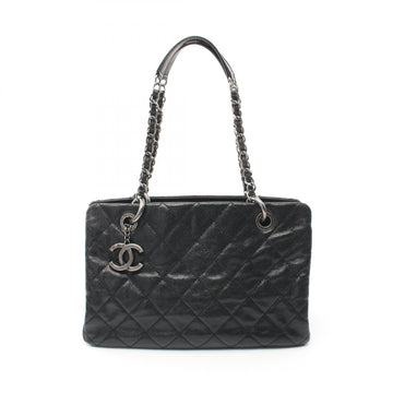 Chanel Matelasse Leather Tote Bag Black