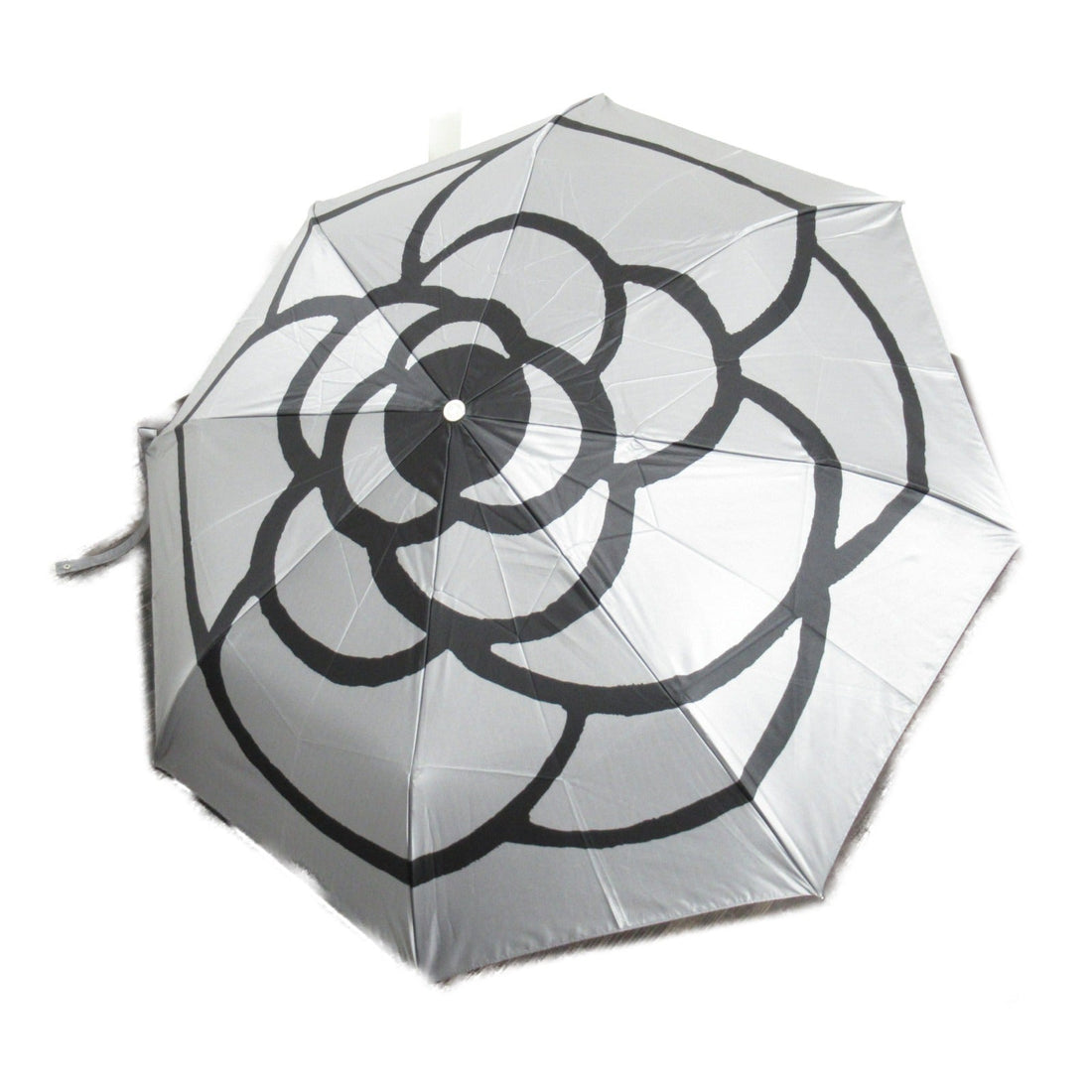 Top Quality Chanel Nylon Folding Umbrella Gray