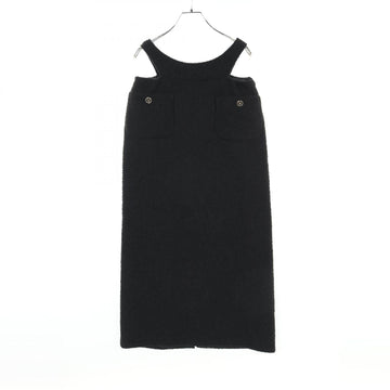 Top Quality Chanel Wool Silk Dress Black P72686V62937
