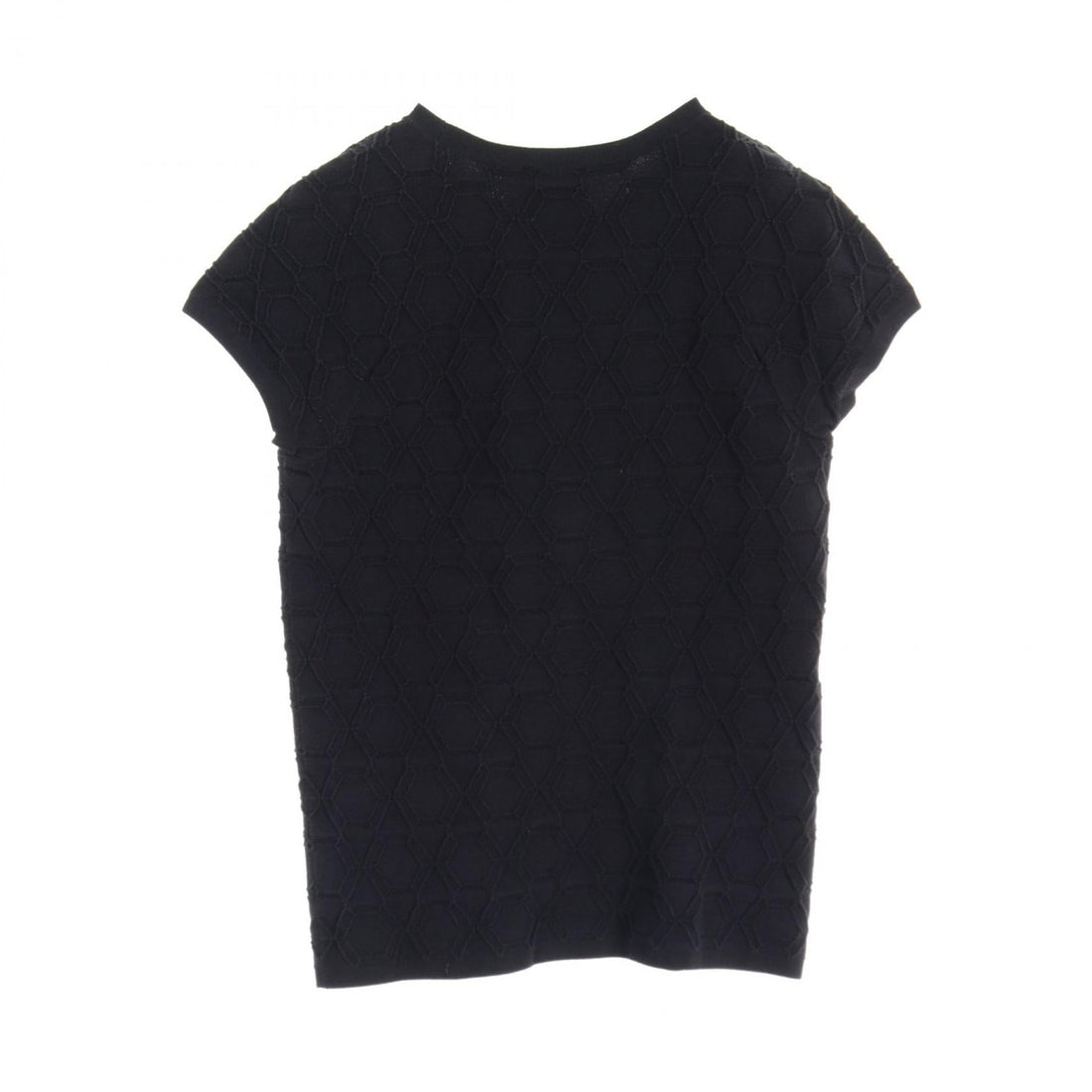 Top Quality Chanel Cotton Knit Top Navy