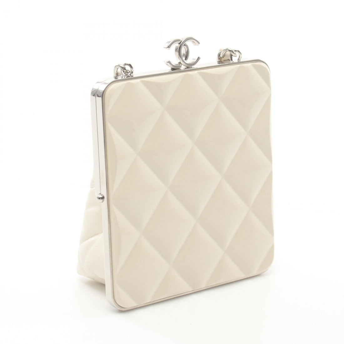 Chanel Matelasse Leather Plastic Shoulder Bag AP2496