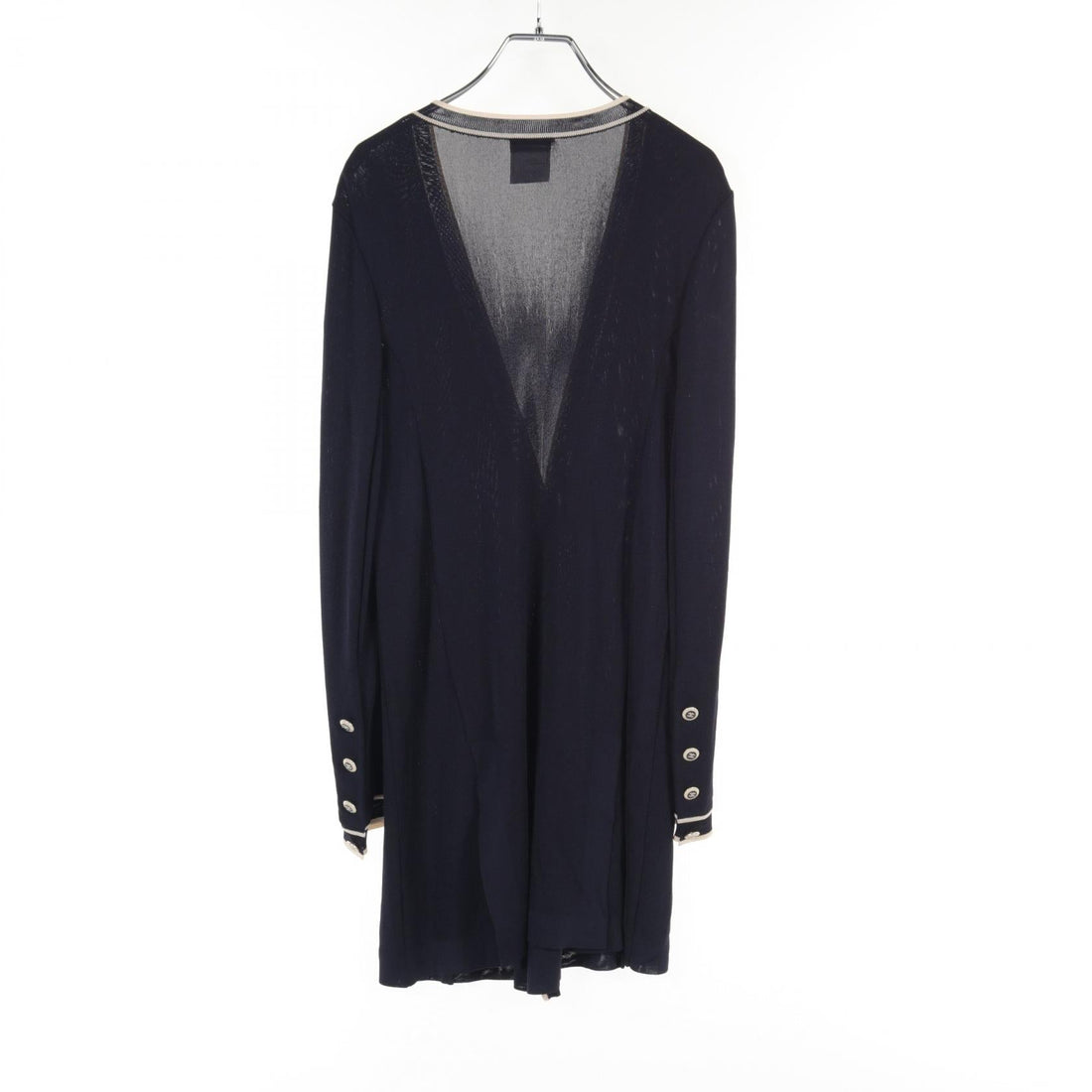 Chanel Rayon Cardigan Navy/Ivory