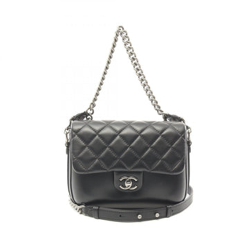Chanel Matelasse Leather Shoulder Bag Black