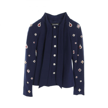 Chanel Wool Coat Navy P73143V21533