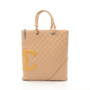 Chanel Cambon Line Flat Tote Bag Leather