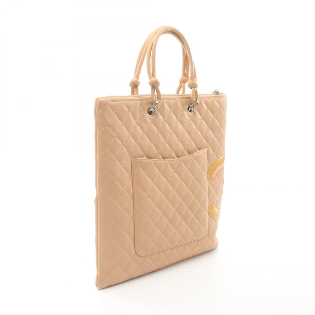 Chanel Cambon Line Flat Tote Bag Leather