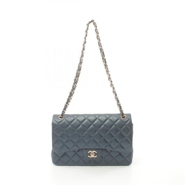 Chanel Leather Grained Calfskin Large Flap Bag
