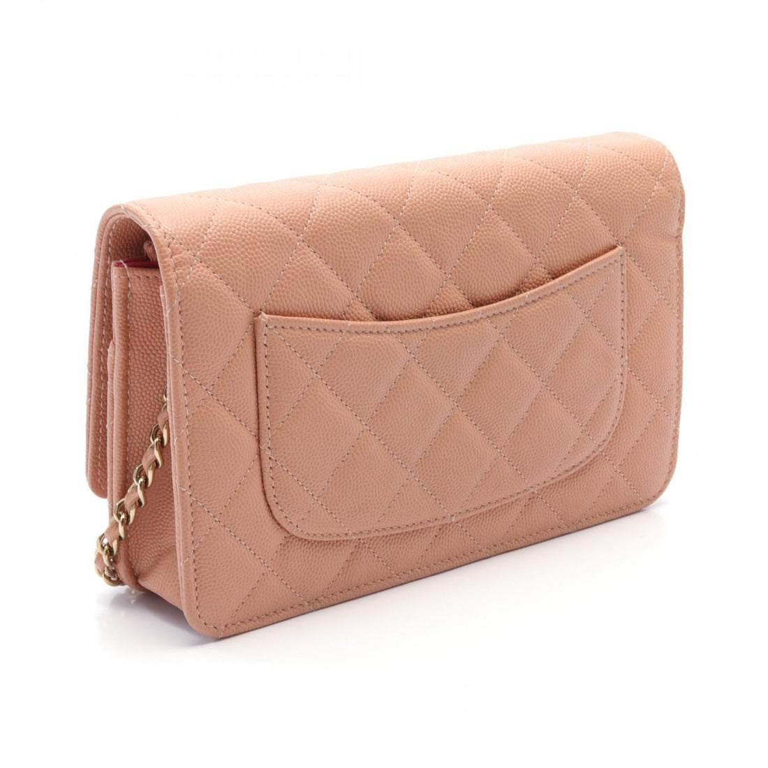 Chanel Matelasse Leather Shoulder Bag Pink
