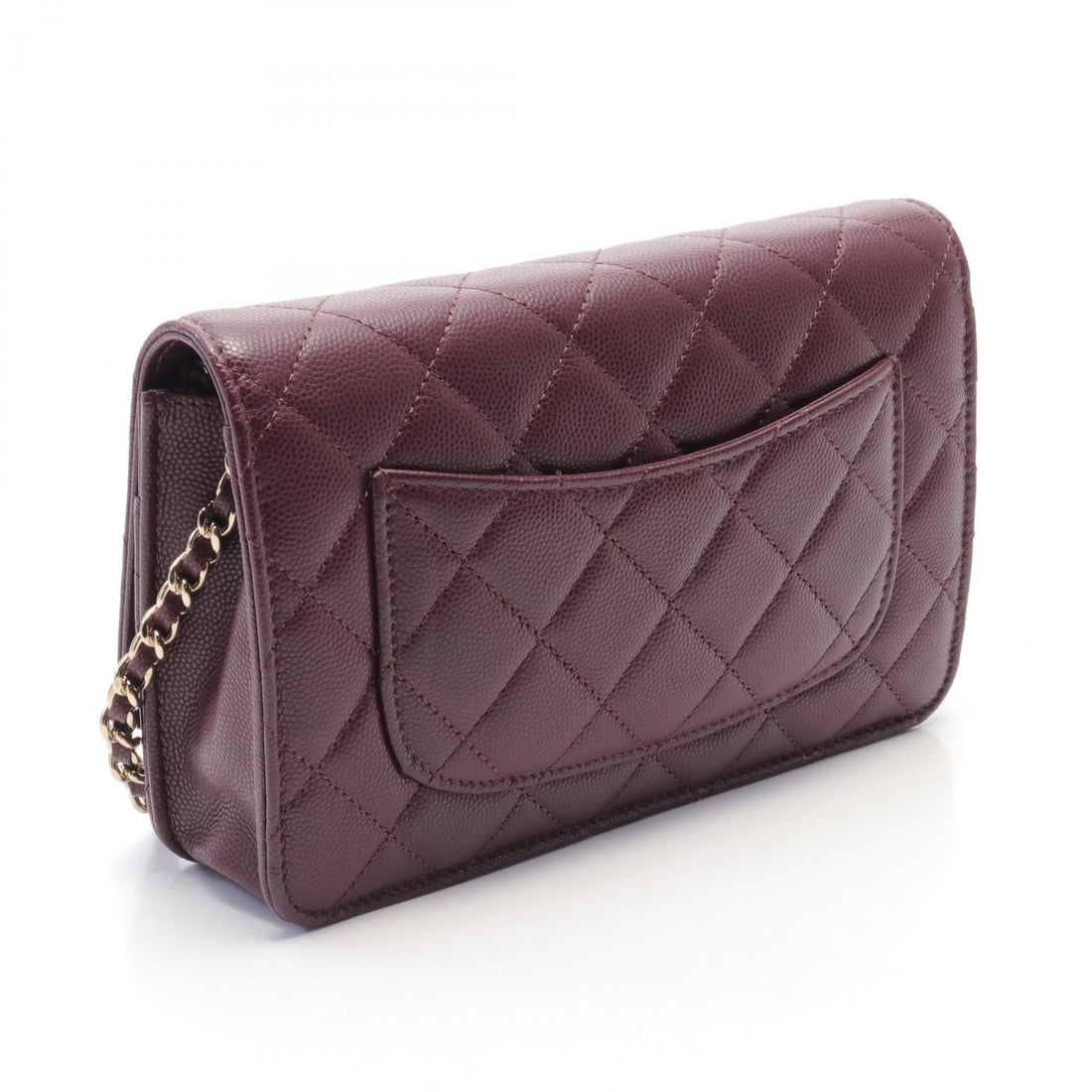 Chanel Matelasse Leather Shoulder Bag Bordeaux