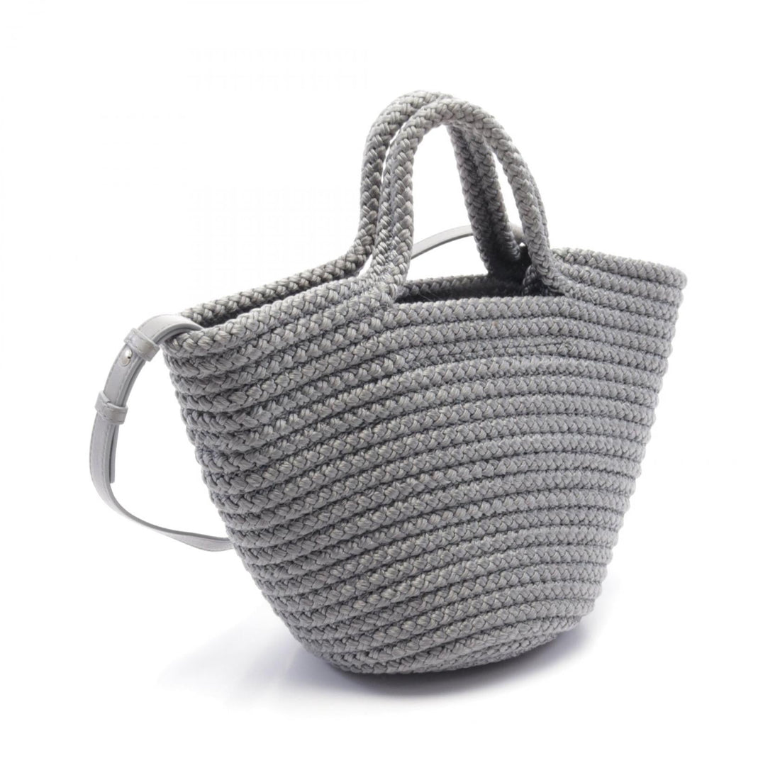 Balenciaga Ibiza Small Basket Handbag Nylon Leather