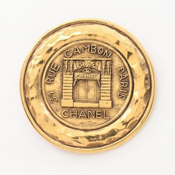 Chanel Cambon Brooch Gold Plated