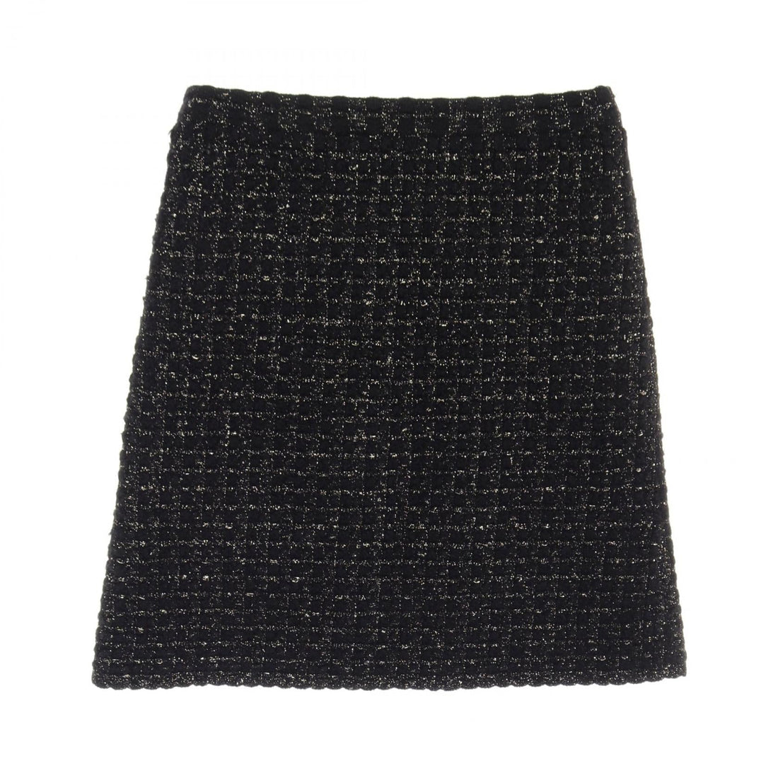 Top Quality Chanel Knit Tweed Skirt Rayon Wool Mohair